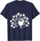 Peacock Butterfly With Heart Plumage Bird Lover Bird T-Shirt - T-Shirt | Navy