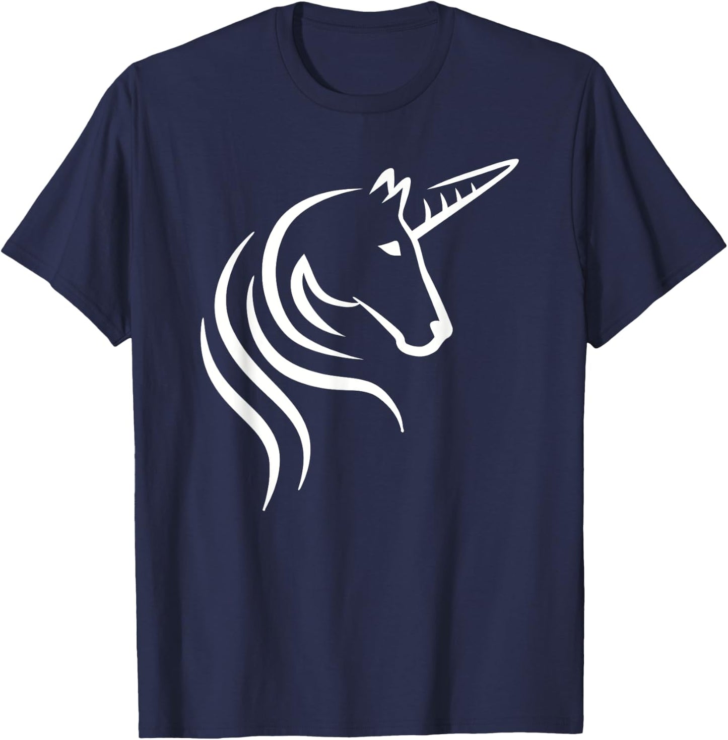Unicorn head T-Shirt - T-Shirt | Navy