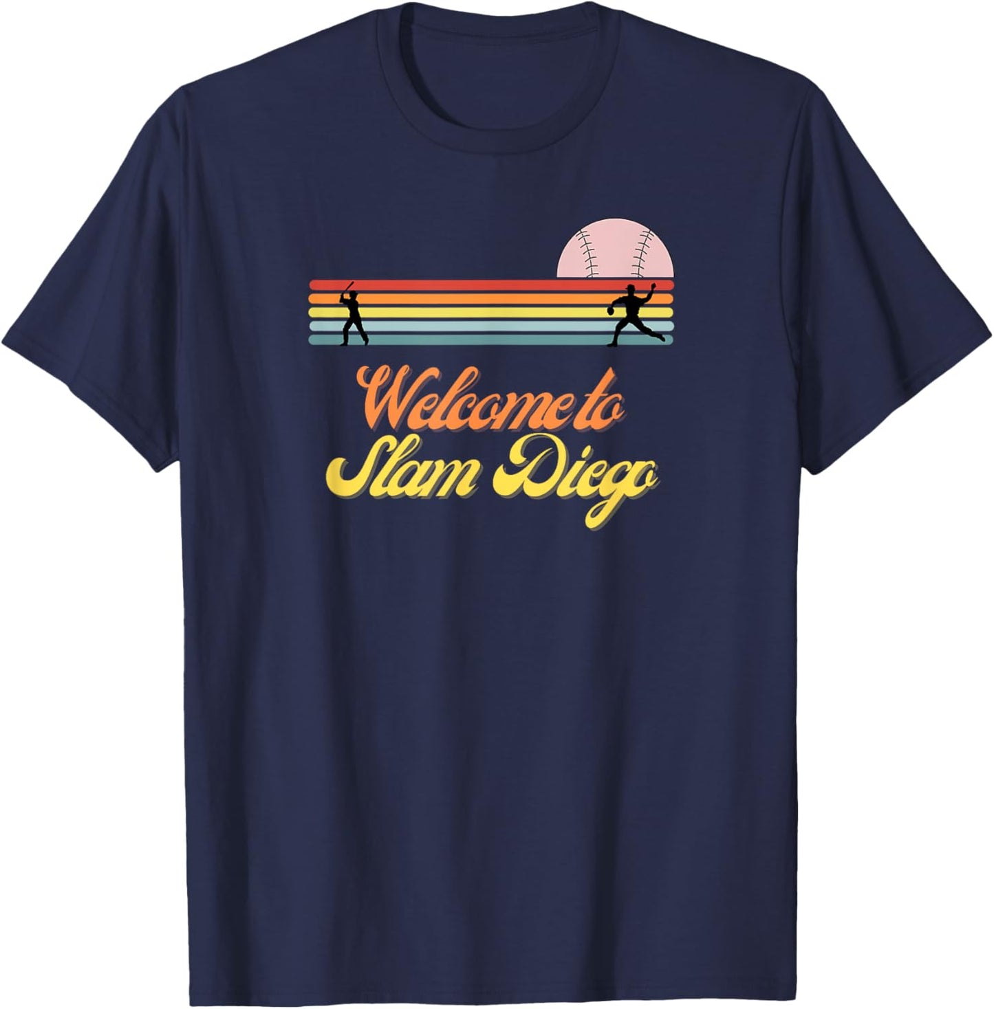 Slam Diego Baseball Fan of Home Runs T-Shirt - T-Shirt | Navy