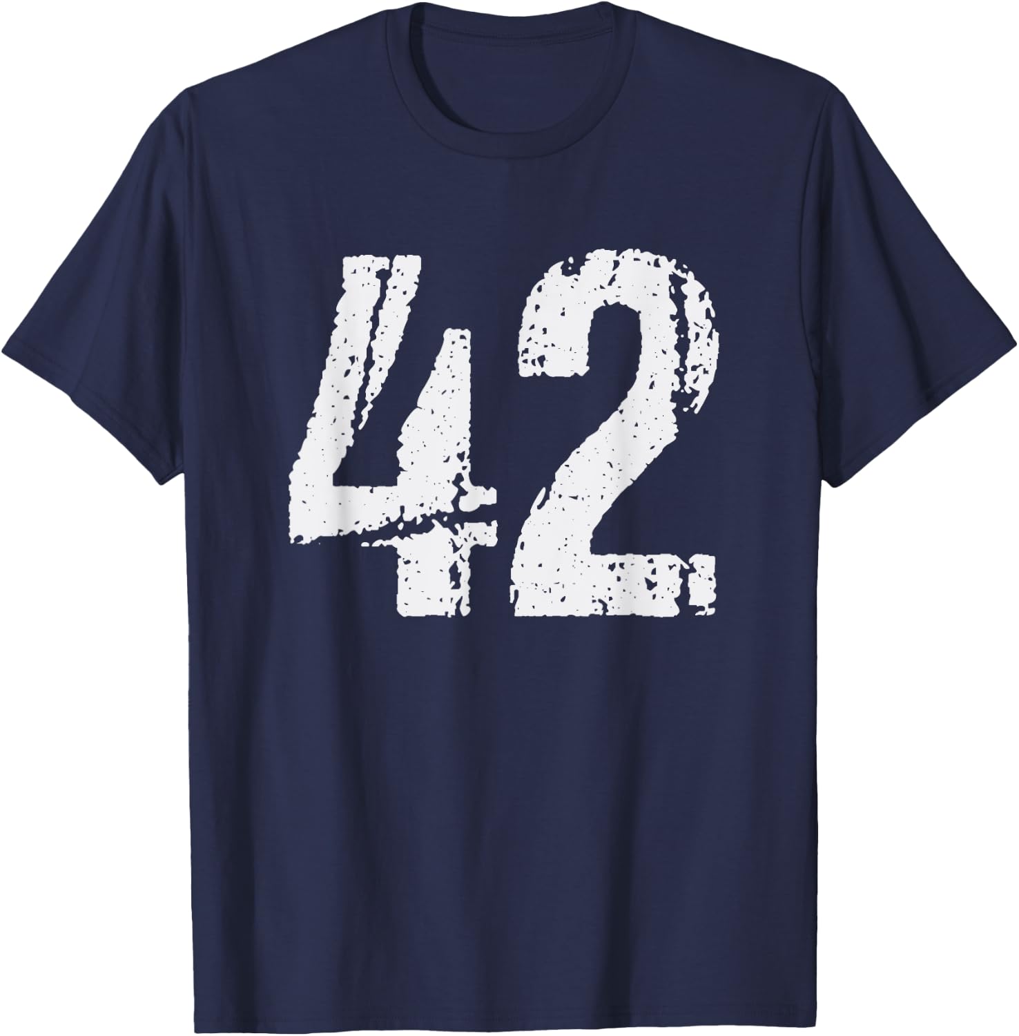 Number #42 Vintage 42nd Birthday Party 42 Years Old T-Shirt - T-Shirt | Navy