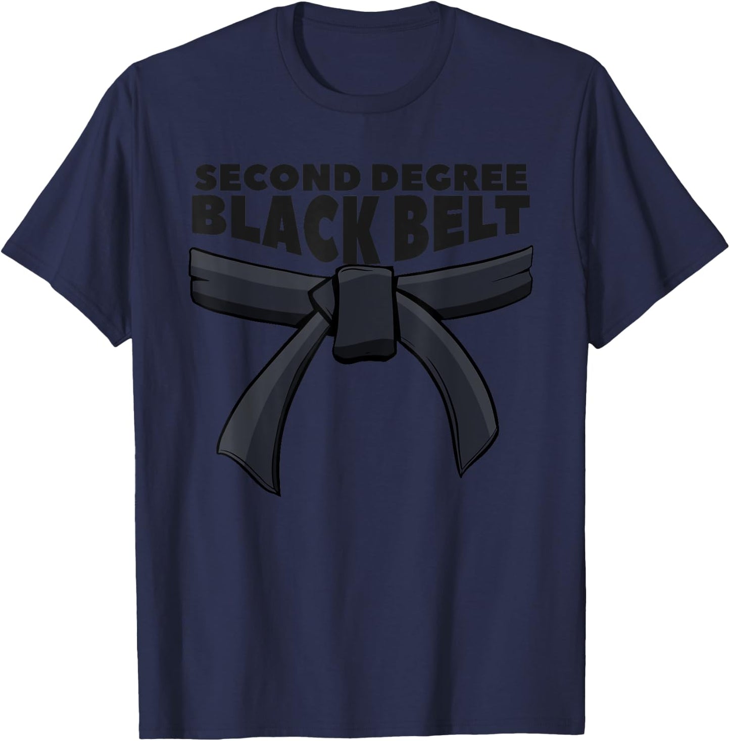 Second Degree Black Belt Martial Arts Karate T-Shirt - T-Shirt | Navy