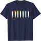 Planner Pens and Markers T-Shirt - T-Shirt | Navy