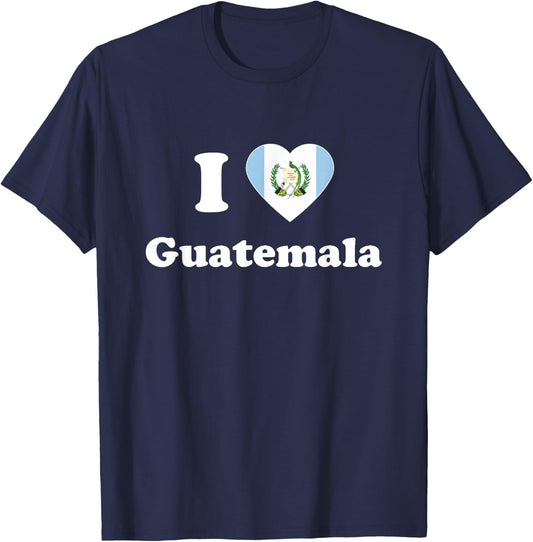 I Love Guatemala I Heart Guatemala Guatemalan T-Shirt - T-Shirt | Navy