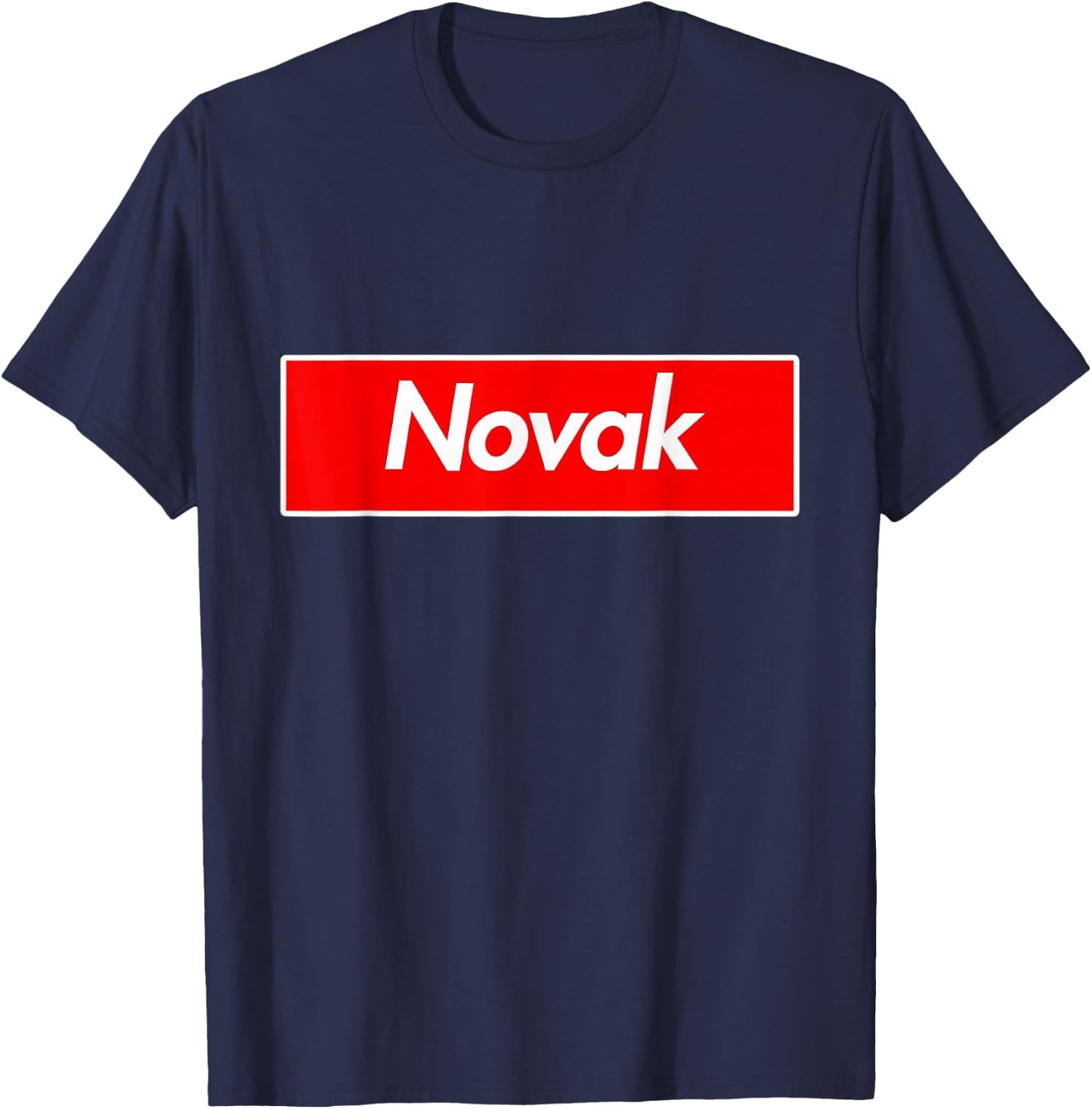 Novak Name T-Shirt - T-Shirt | Navy