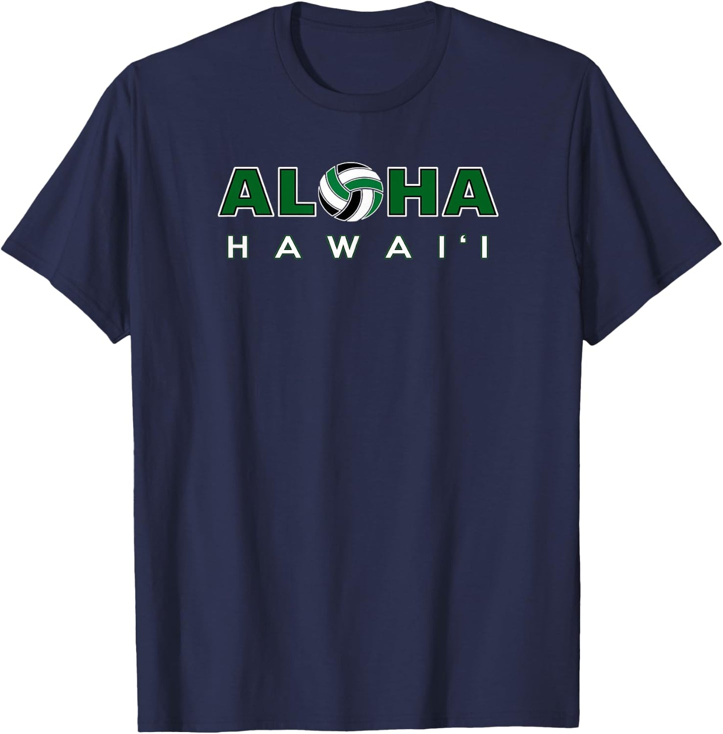 ALOHA Hawaii Volleyball T-Shirt - T-Shirt | Navy