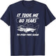80 Year Old Birthday Fisherman Gifts 80th Bday Fishing Men T-Shirt - T-Shirt | Navy