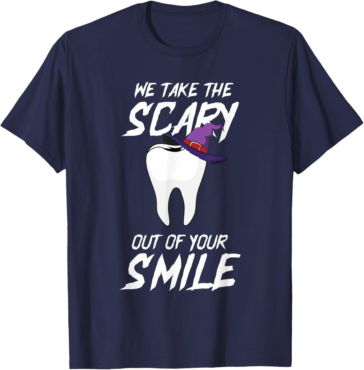 Teeth Witch DIY Halloween Costume Dental Assistant Dentist T-Shirt - T-Shirt | Navy