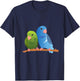 Cute Cuddling Parrotlet Shirt - Parrotlet T-Shirt - T-Shirt | Navy