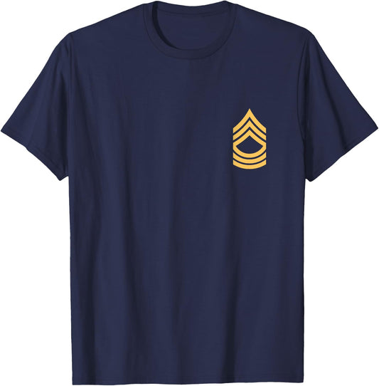 Promotion Army Sgt, Master Sergeant E 8 Rank Insignia. NCOs T-Shirt - T-Shirt | Navy