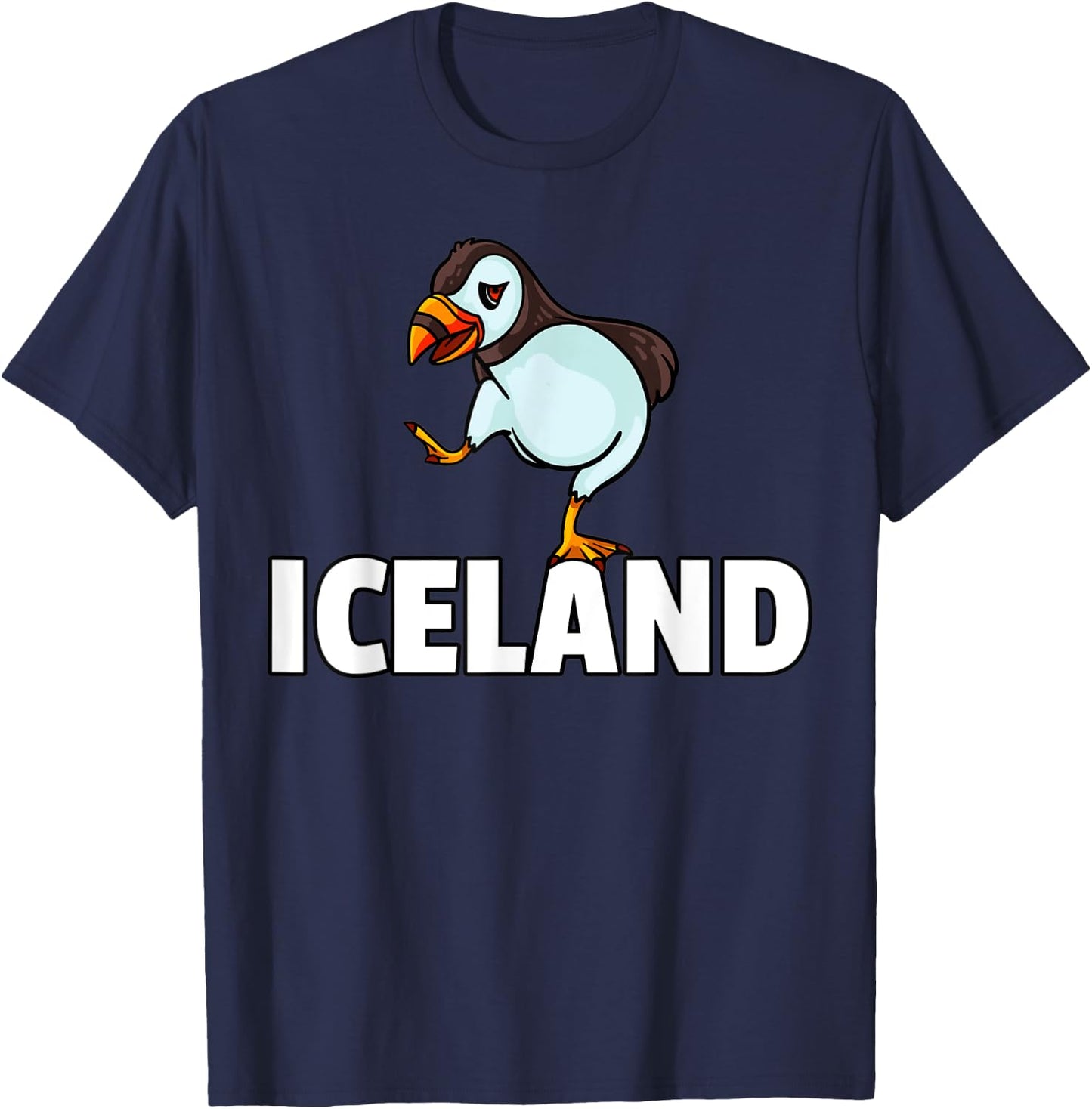 Puffin Bird Iceland Seabird T-Shirt - T-Shirt | Navy
