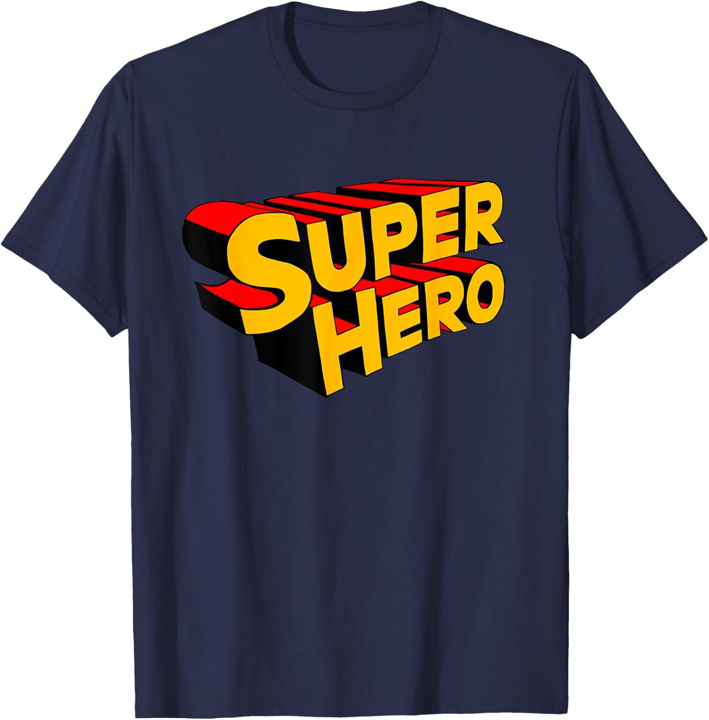Superhero funny Super Hero T-Shirt - T-Shirt | Navy