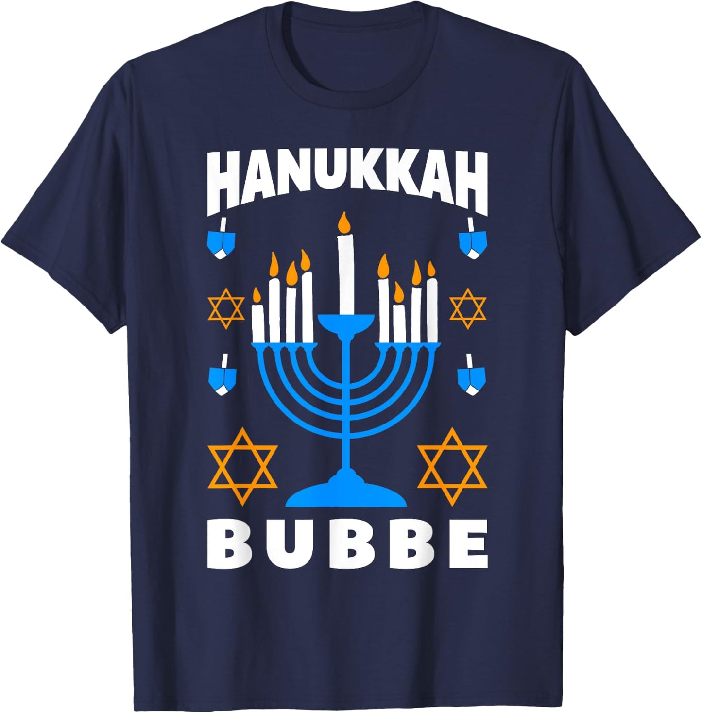 Hanukkah Bubbe Grandma Jewish Festival Chanukah Latke Hanuka T-Shirt - T-Shirt | Navy