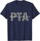 Physical Therapist Assistant PTA Black Modern Letter Print , -Adults, S T-Shirt - T-Shirt | Navy
