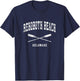 Rehoboth Beach Delaware Vintage Nautical Crossed Oars Women Girls Kids T-Shirt - T-Shirt | Navy