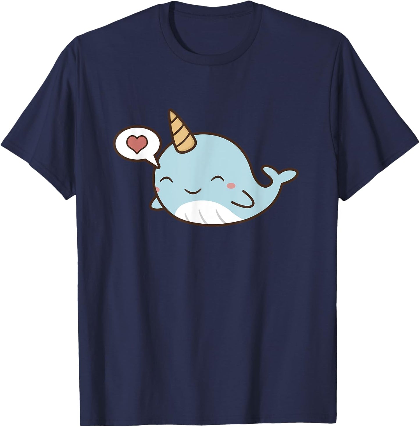Narwhal Unicorn Of The Sea T shirt Girls Kids Women Gifts T-Shirt - T-Shirt | Navy