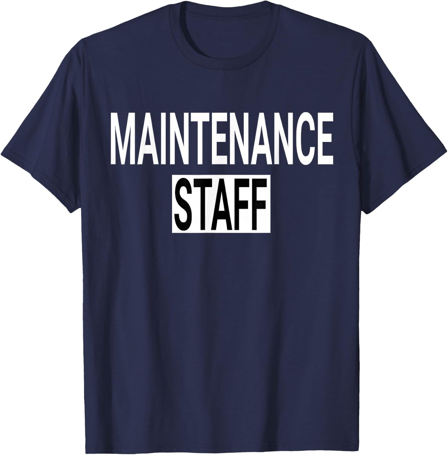Maintenance Staff & Handyman Uniform Design T-Shirt - T-Shirt | Navy