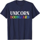 Unicorn Bodyguard Halloween Dad Mom Daughter Distressed T-Shirt - T-Shirt | Navy