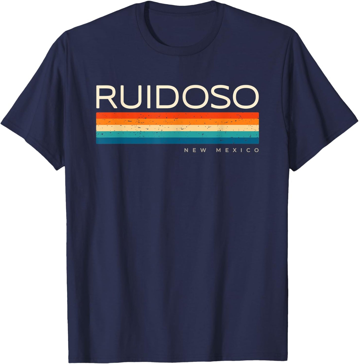 Ruidoso NM New Mexico Retro Design T-Shirt - T-Shirt | Navy