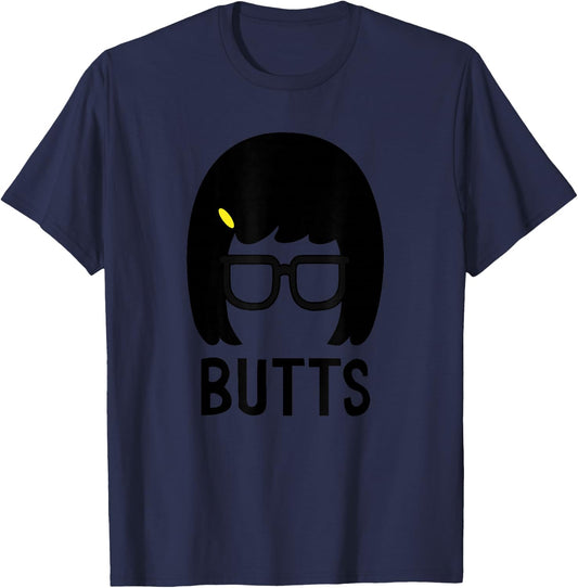 Bob's Burgers Tina Belcher Butts T-Shirt - T-Shirt | Navy