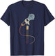 Microphone Retro Style Vintage T-Shirt - T-Shirt | Navy