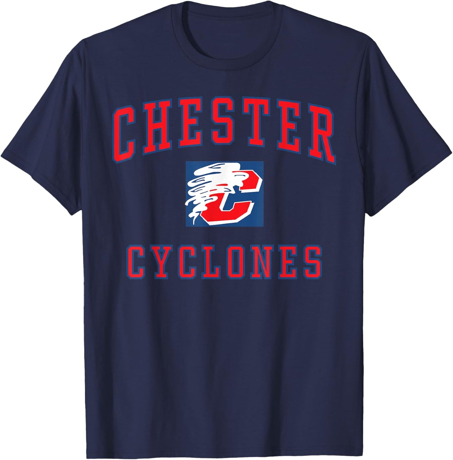 Chester High School Cyclones C1 T-Shirt - T-Shirt | Navy
