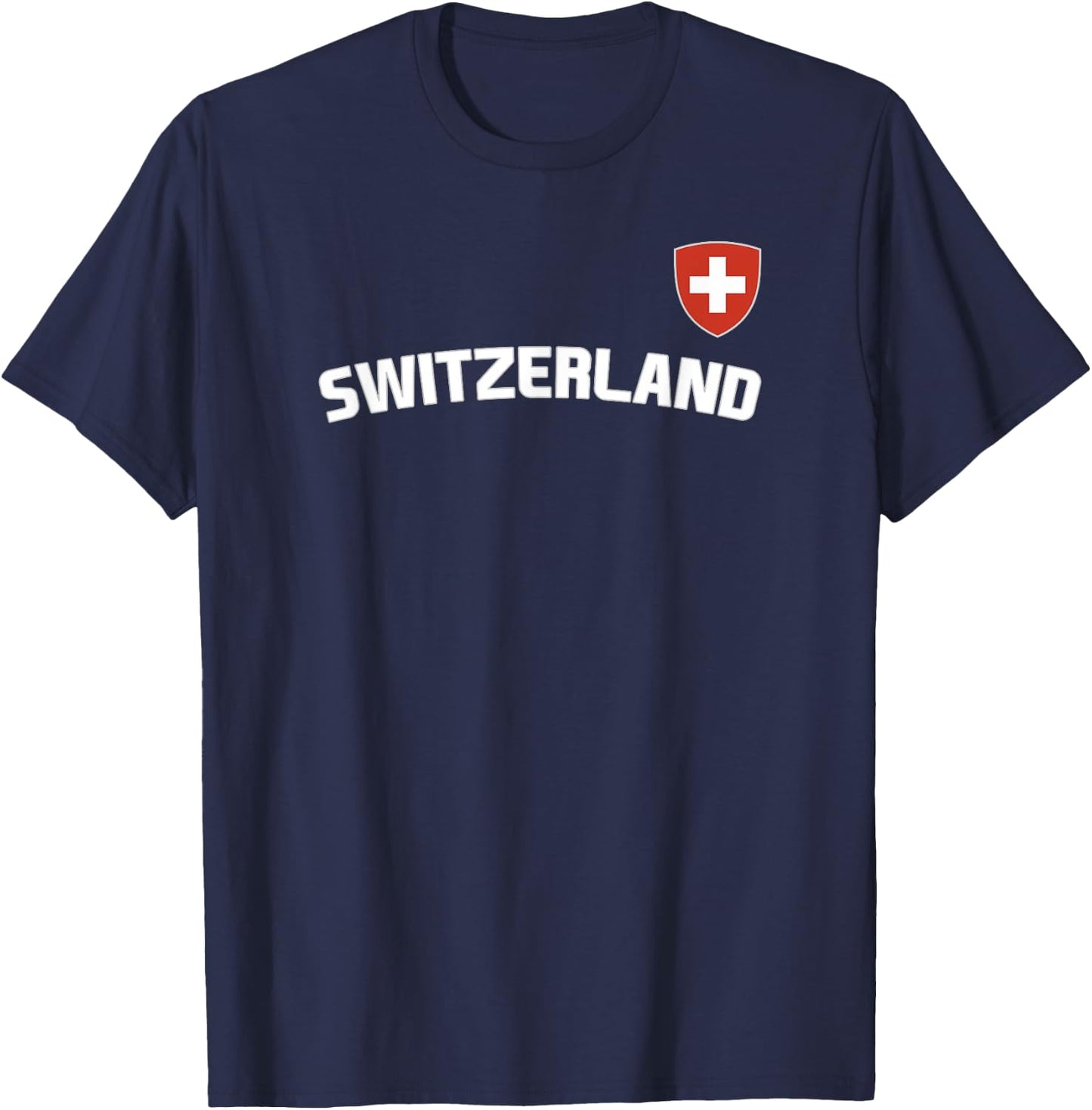 Switzerland Flag Swiss Pride International Country T-Shirt - T-Shirt | Navy