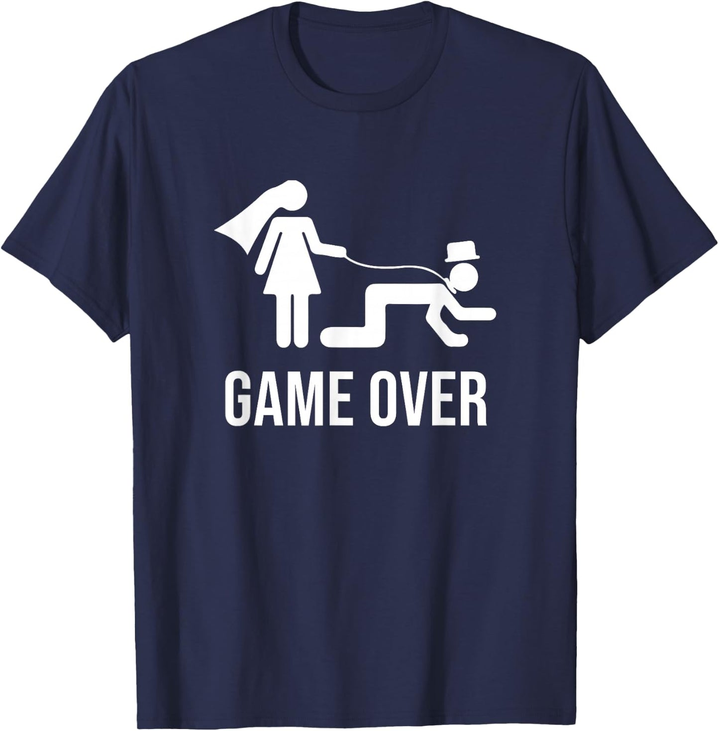 Sarcastic Bachelor Party Groom Groomsmen Bride Wedding T-Shirt - T-Shirt | Navy