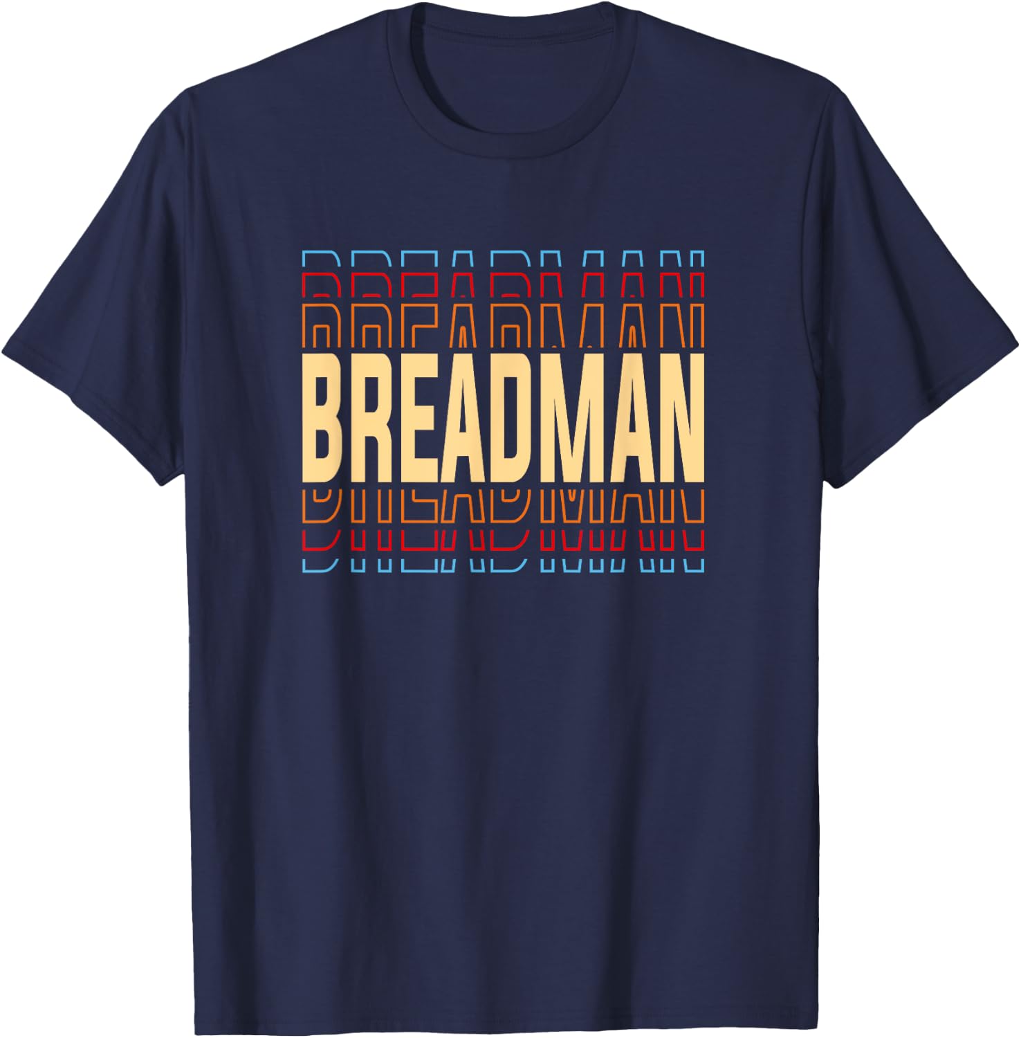 Breadman Job Title Vintage T-Shirt - T-Shirt | Navy
