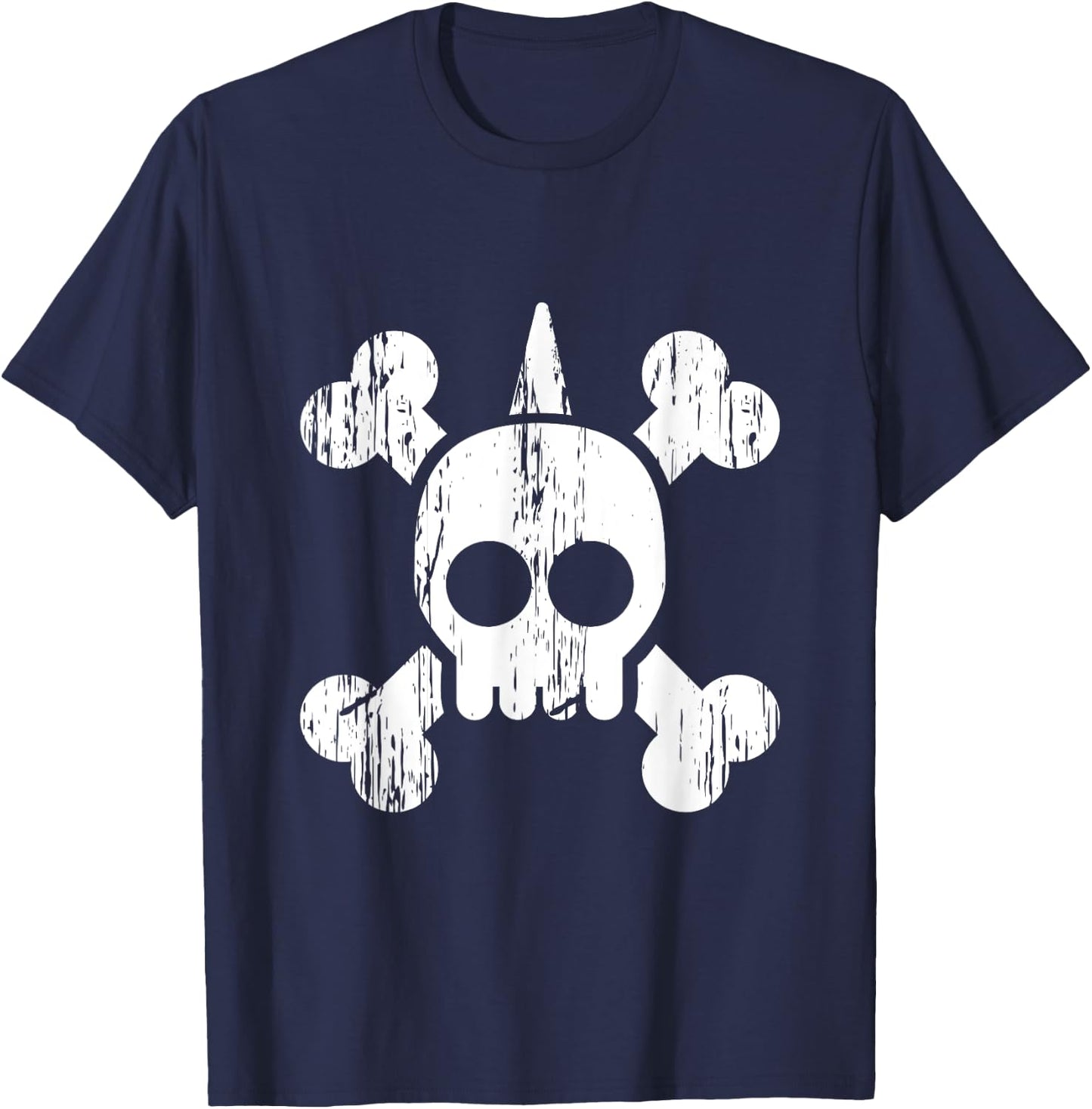Punk Skull Bones Rock Music Aesthetic Subculture Rocker T-Shirt - T-Shirt | Navy
