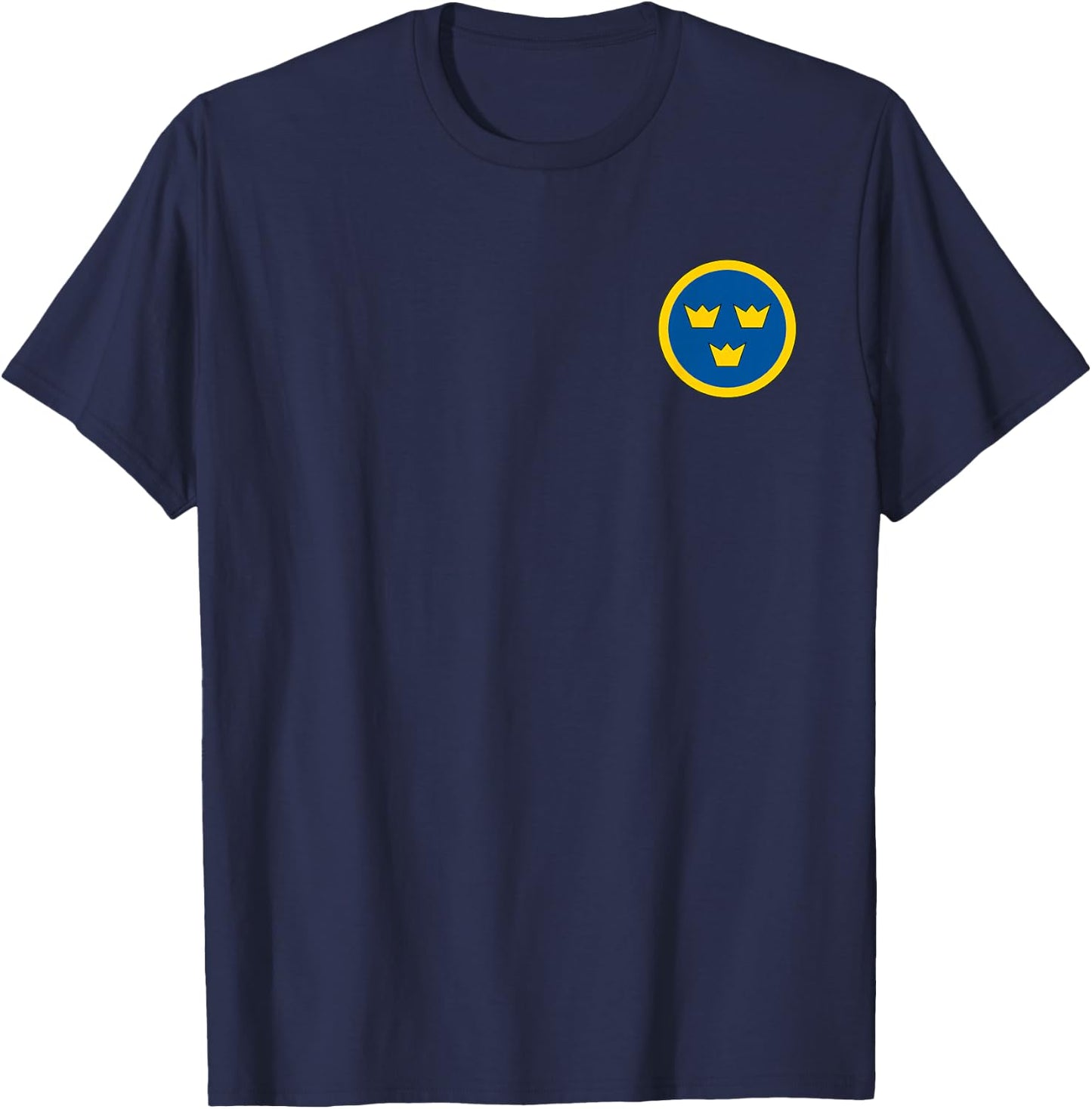 Sweden Air Force Roundel Swedaf Swedish Armed Forces T-Shirt - T-Shirt | Navy