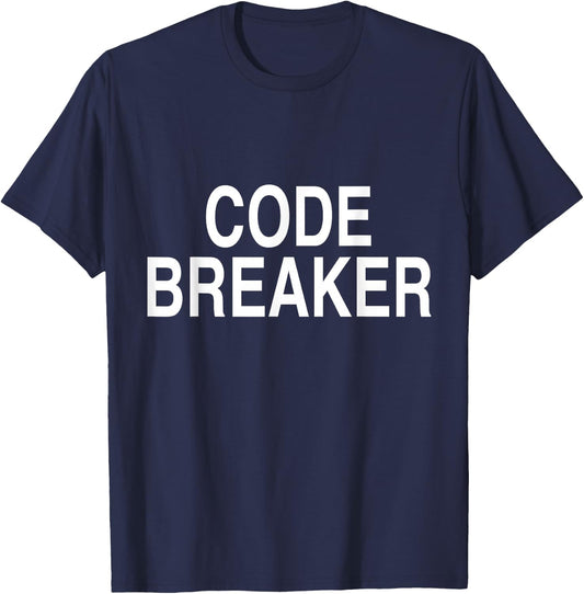 Code Breaker Encryption Puzzle Developer Programmer T-Shirt - T-Shirt | Navy