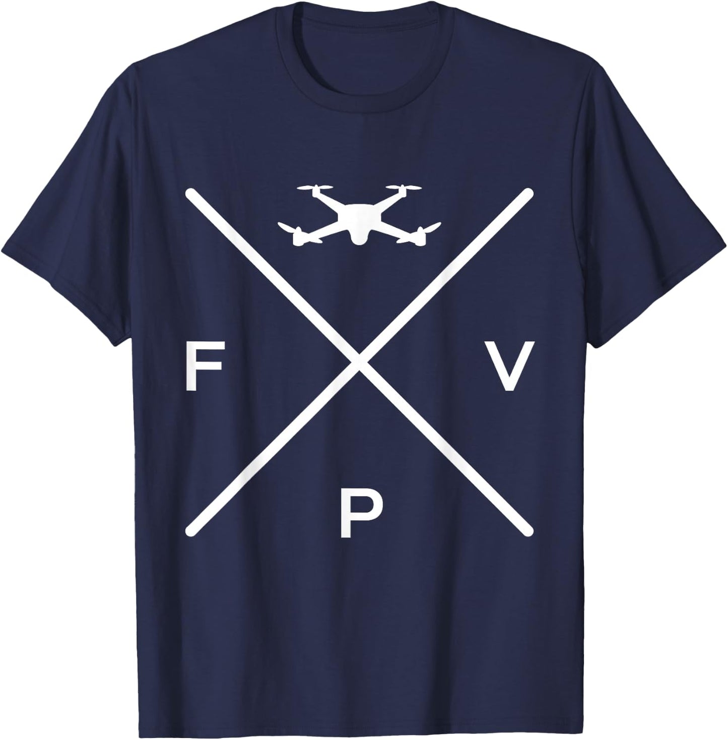 Drone Racing Quadcopter FPV Drone T-Shirt - T-Shirt | Navy