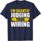 Funny Electrician Art Women Professional Electrician T-Shirt - T-Shirt | Navy