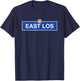 Boyle Heights East LA Los Angeles City Terrace Retro Vintage T-Shirt - T-Shirt | Navy