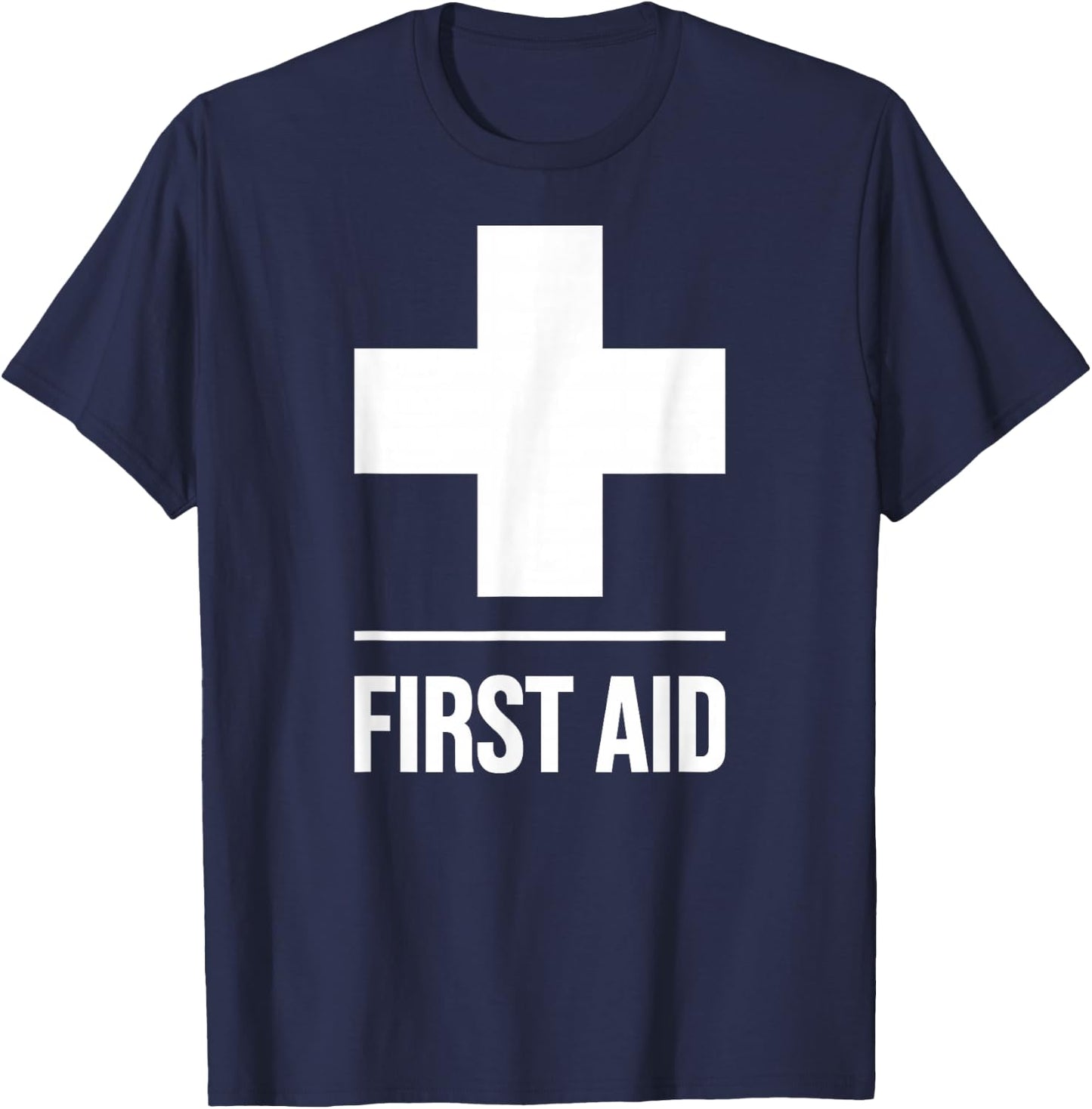 First Aid Cross Medic Event Staff Uniform Emergency T-Shirt - T-Shirt | Navy