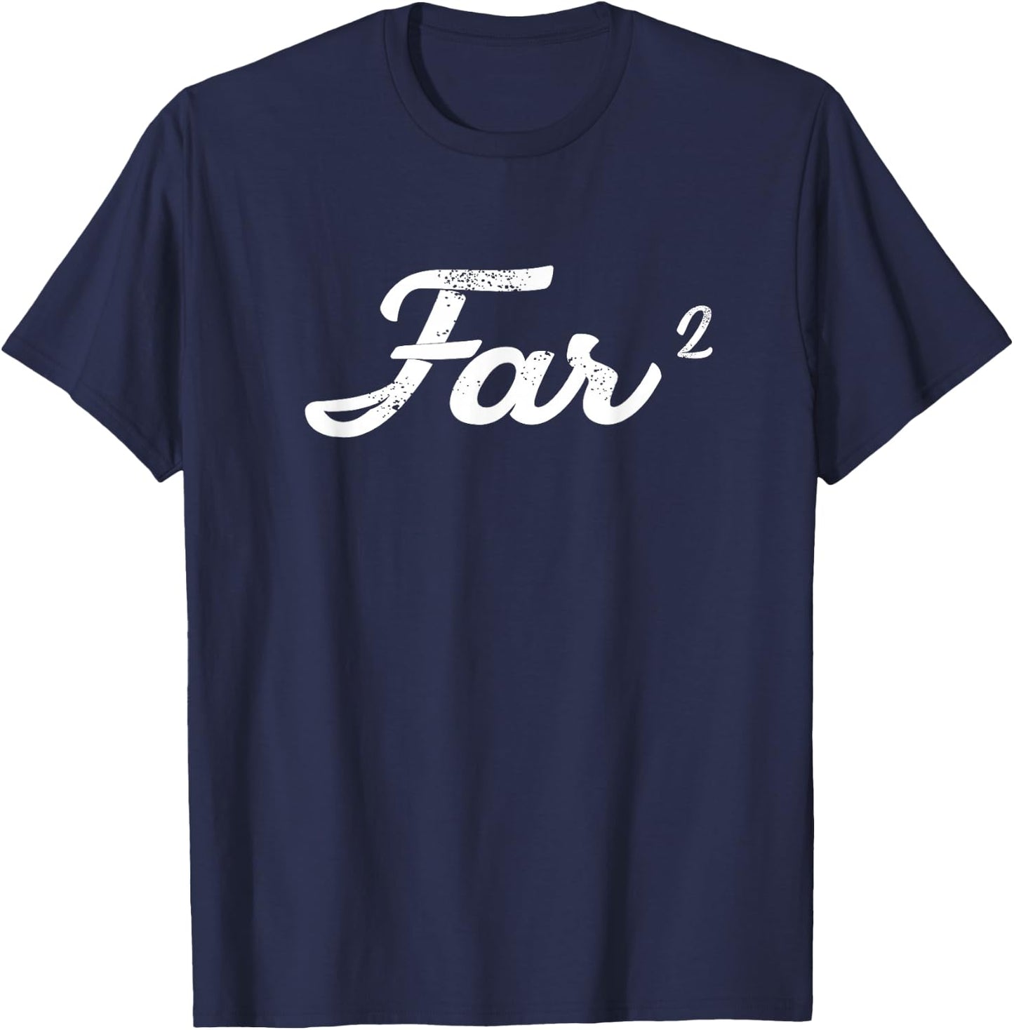 Far Squared Farfar Swedish Or Danish Grandpa Funny Math Idea T-Shirt - T-Shirt | Navy