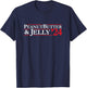 Novelty 2024 Election Campaign | '24 Peanut Butter & Jelly T-Shirt - T-Shirt | Navy