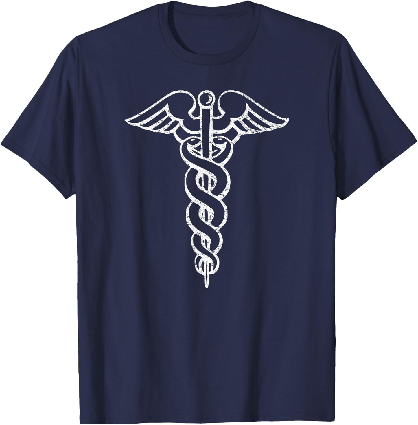 Caduceus Symbol Nurse Doctor Medic Rn Np Na Hospital T-Shirt - T-Shirt | Navy