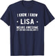 I'm Lisa Means Awesome Perfect Best Lisa Ever Name Lisa T-Shirt - T-Shirt | Navy