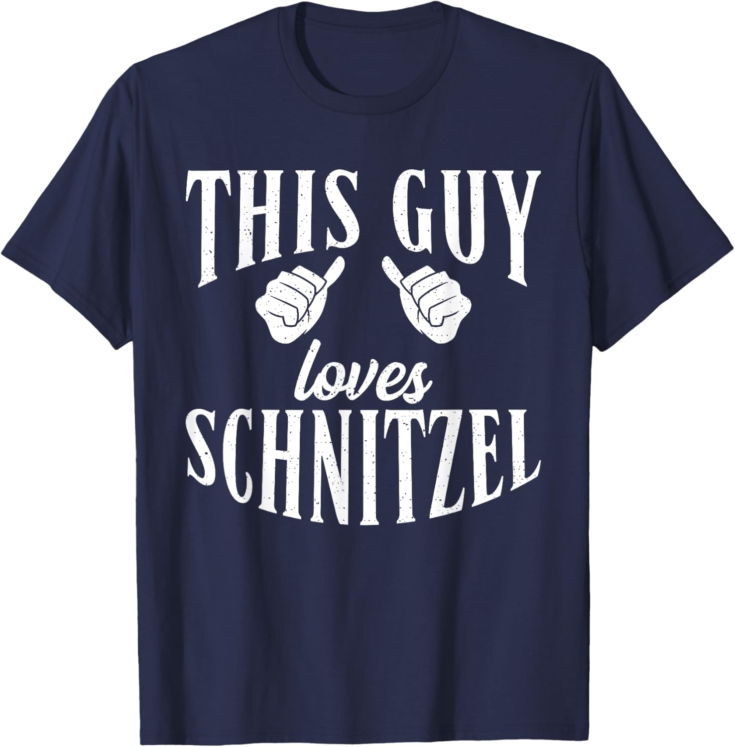 This Guy loves Schnitzel Funny German Schnitzel T-Shirt - T-Shirt | Navy