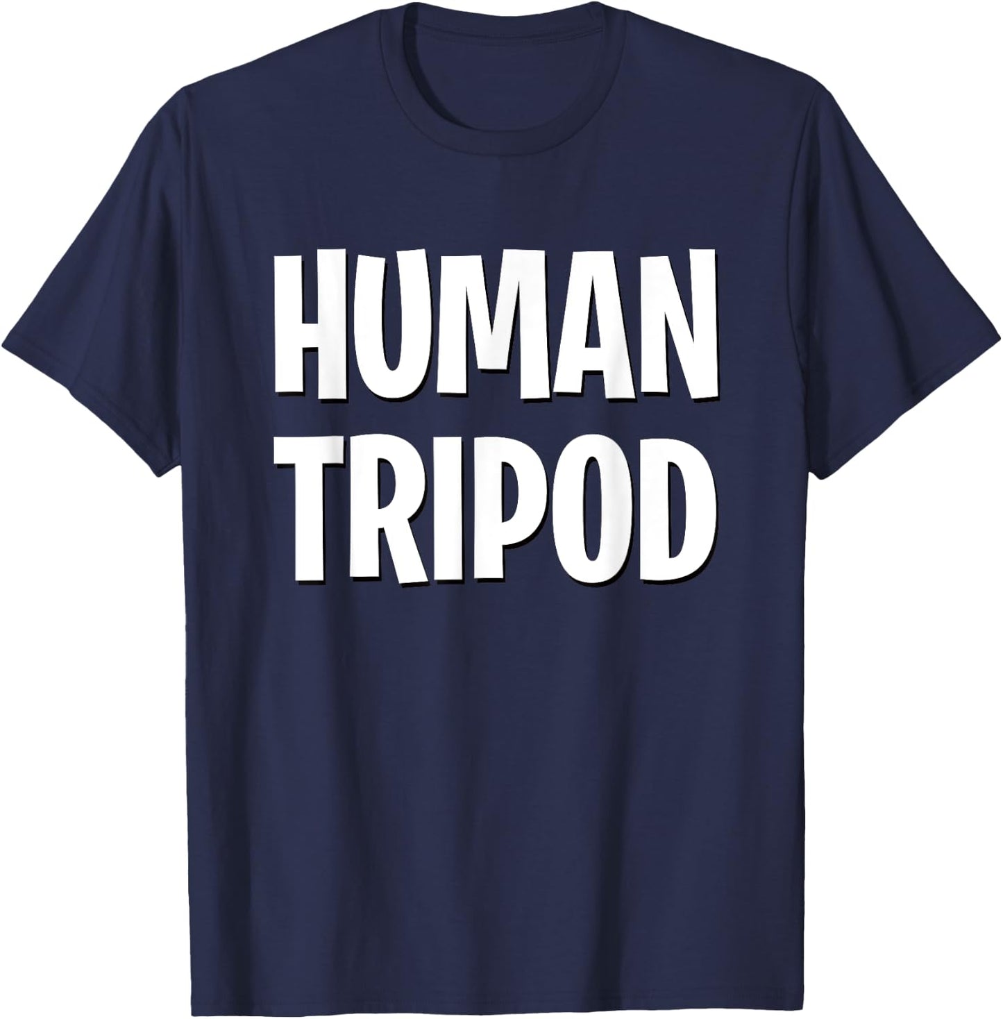 Human Tripod Unique Design T-Shirt - T-Shirt | Navy