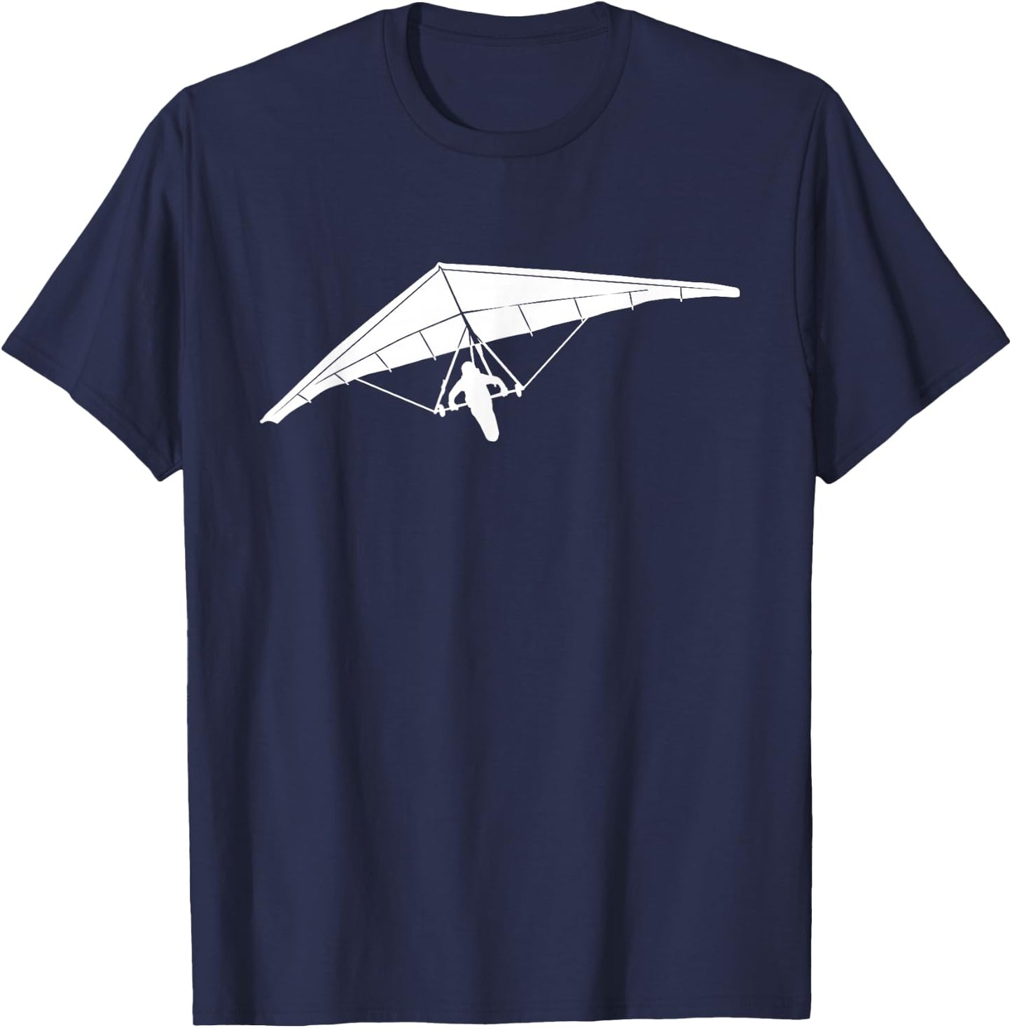 Silhouette Hang Gliding Air Pilot Flight Glider Aircraft Fan T-Shirt - T-Shirt | Navy