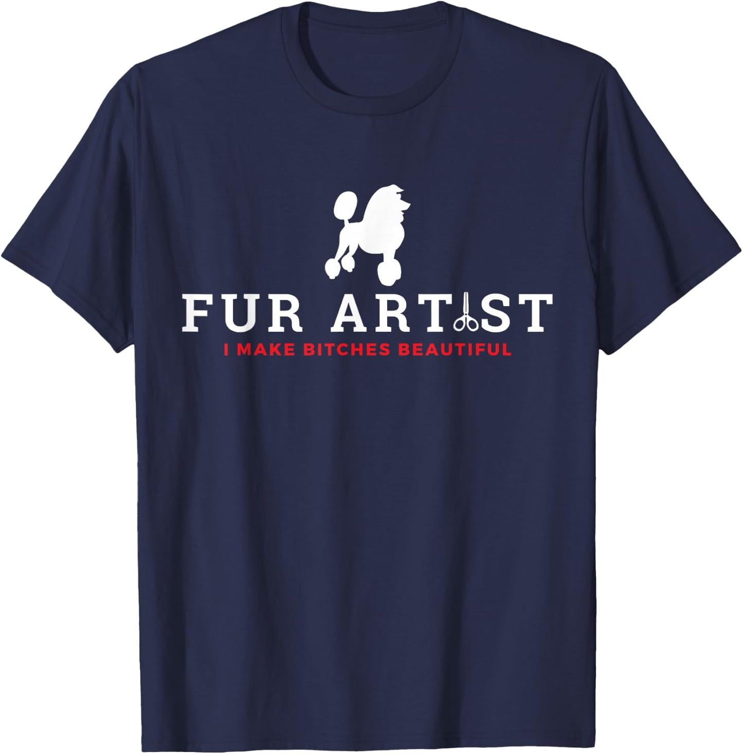 Dog Groomer for Pet Puppy Grooming Stylist T-Shirt - T-Shirt | Navy