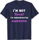 I'm Not Short I'm Concentrated Awesome Funny Gag Gift T-Shirt - T-Shirt | Navy