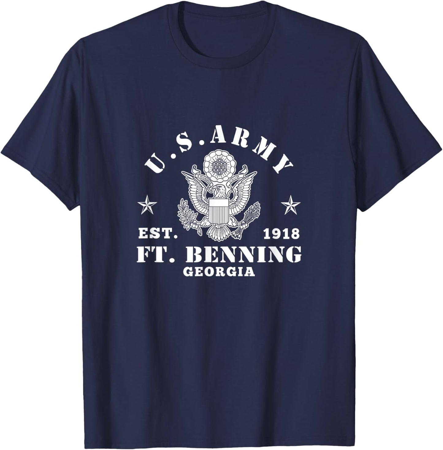 Fort Benning Georgia Infantry T-Shirt - T-Shirt | Navy