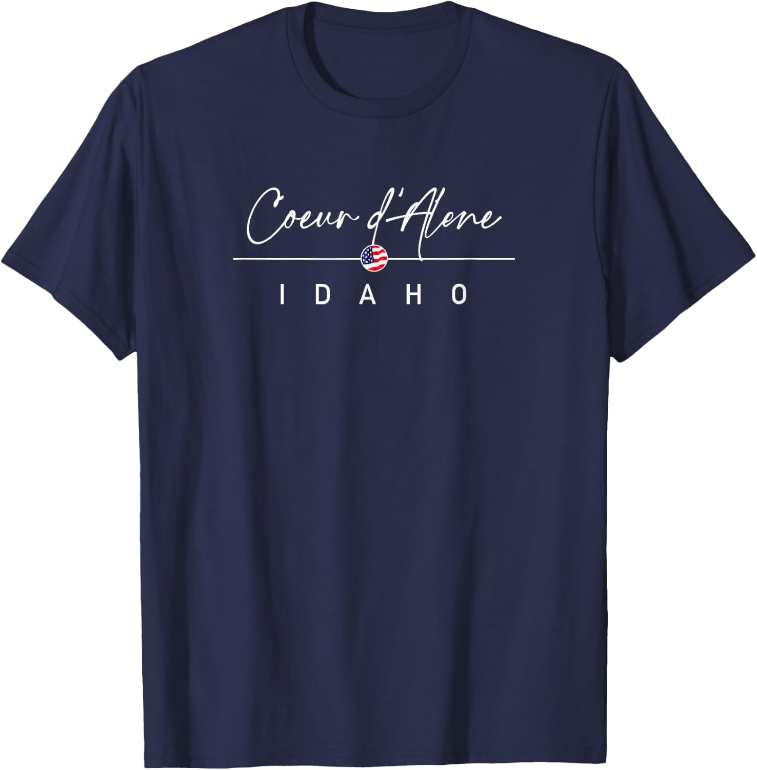 Coeur d'Alene, Idaho T-Shirt - T-Shirt | Navy