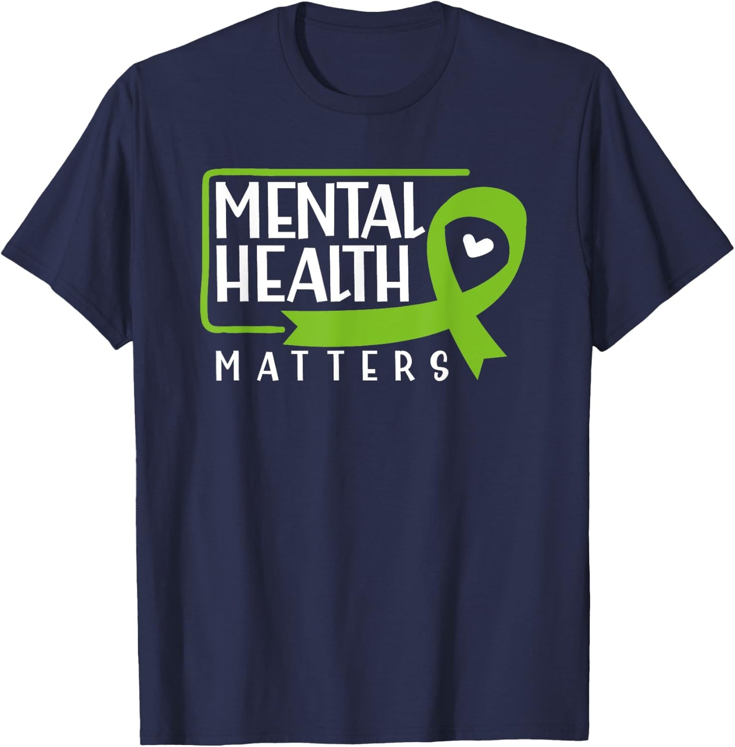 Mental Health Matters Men Women Kids Mental Health Awareness T-Shirt - T-Shirt | Navy