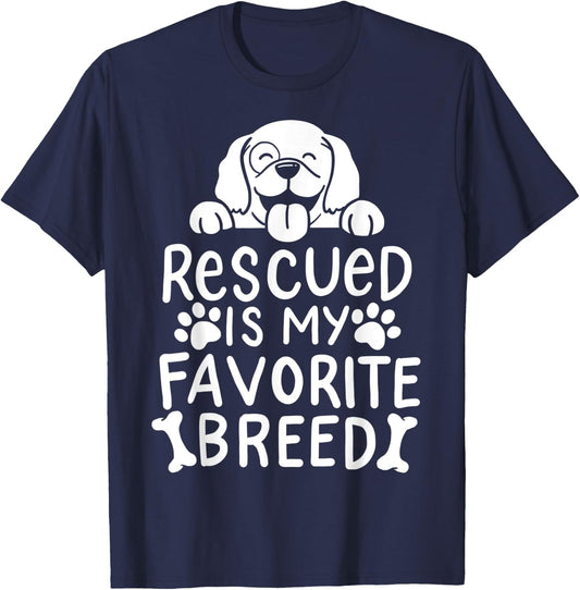 Dog Pet Adoption T-Shirt - T-Shirt | Navy