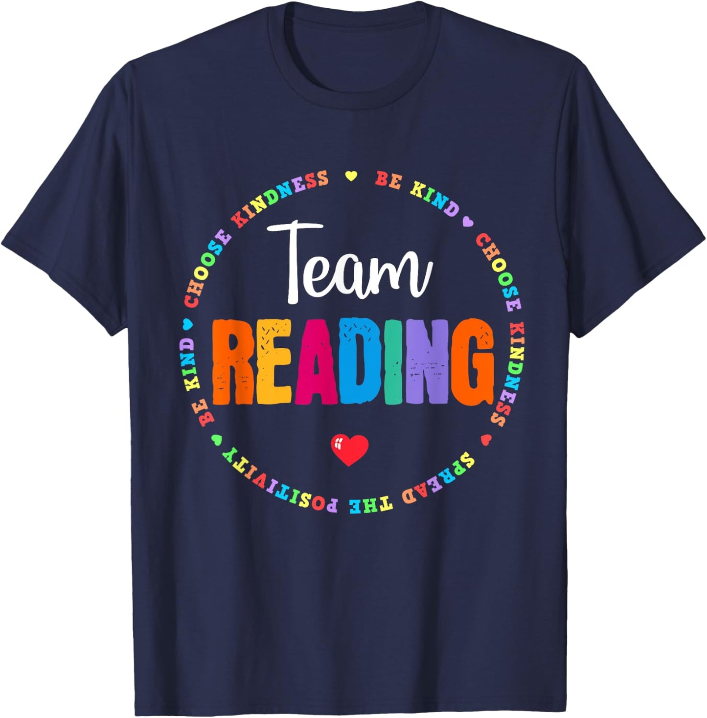 Reading Coach Teacher Interventionist Specialist Literacy T-Shirt - T-Shirt | Navy