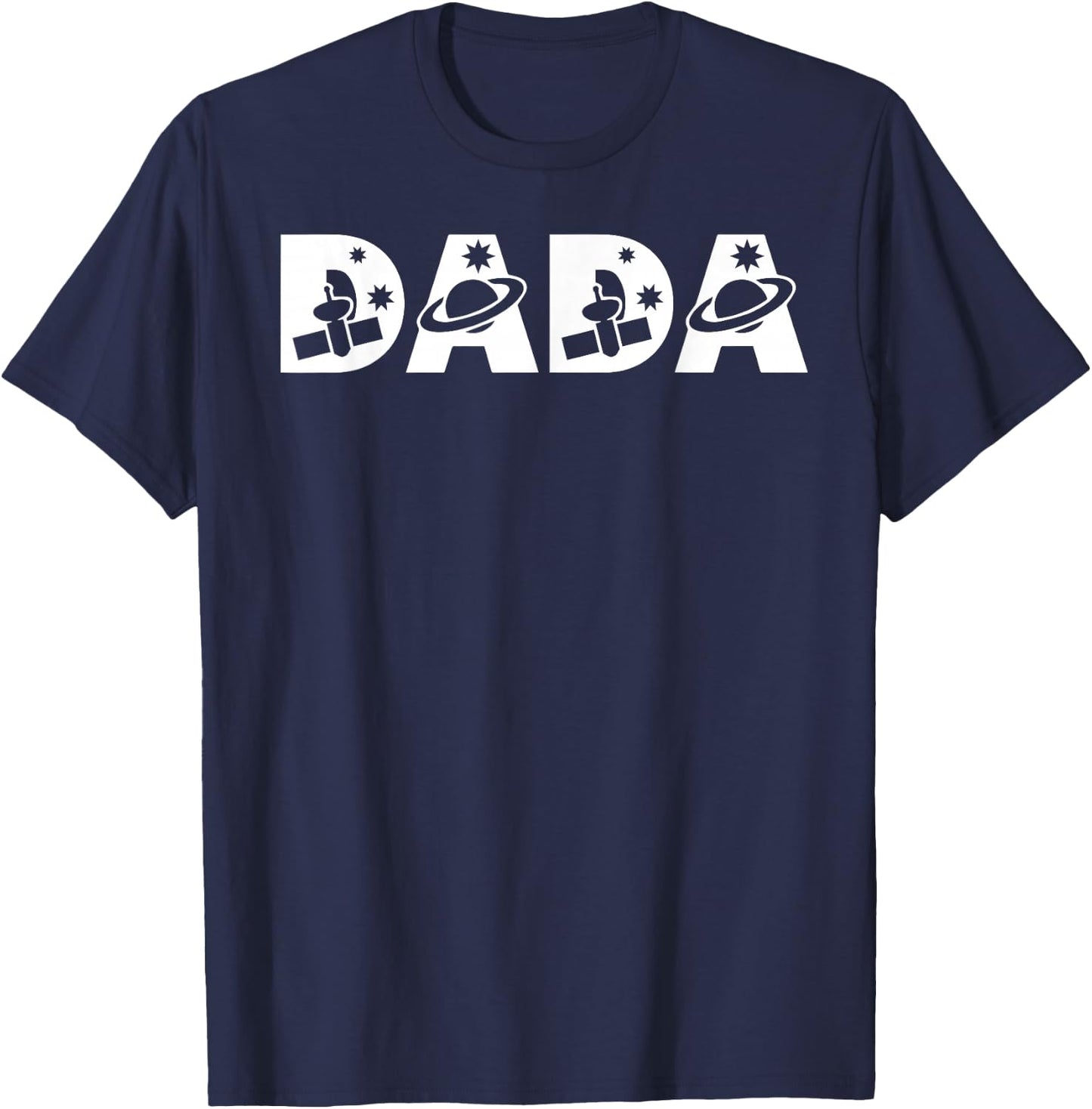 Funny Dada Space Astronaut Birthday Party T-Shirt - T-Shirt | Navy
